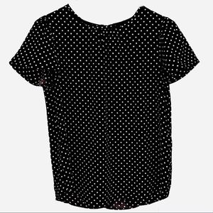 Polka Dot Short-sleeve Blouse